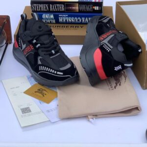BURBERRY SUEDE & MESH SNEAKER