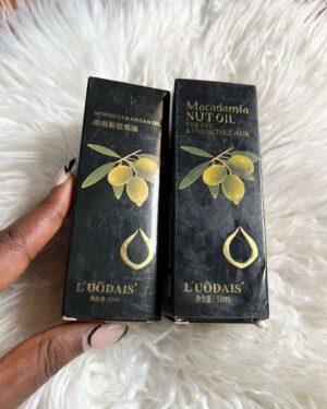 L'Uodais Macadamia Nut Oil, For Dry & Undiscined Hair - 50ml