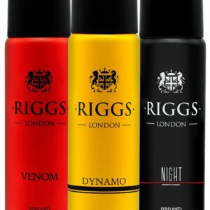 Riggs London Riggs Long Lasting Deodorant Body Spray 3pcs