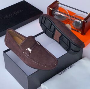 BROWN SUEDE LOAFERS